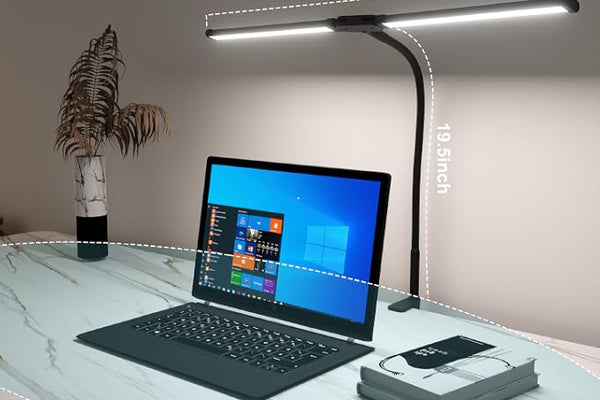 Ultra Bright Flexible Adjustable Double Head Desk Lamp